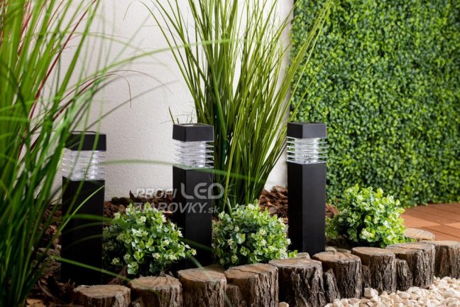LED NARIS Solárne záhradné svietidlo poháňané stĺpikom 40cm LUMILED