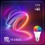 LED žiarovka E27 A60 9W = 60W 806lm 3000K + RGB Multicolour 260° Stmievateľná Pilot LUMILED