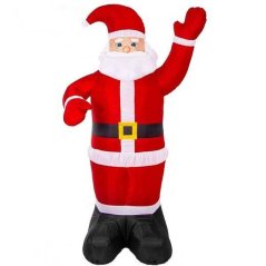 Samonafukovací Santa Claus s LED osvetlením - vonkajší - 180 cm
