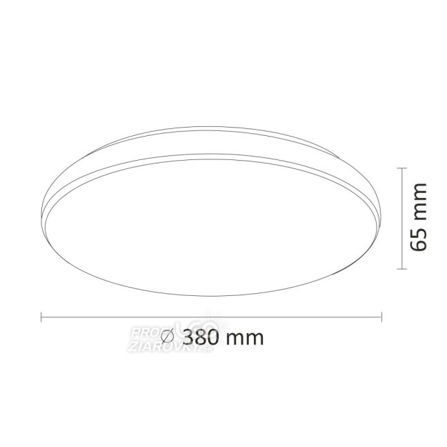 LED plafón stropný 48W 5200lm CCT 120° biely diaľkovo stmievateľný Desert Sanico Goldlux