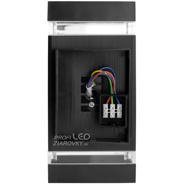 Záhradné nástenné svietidlo zhora nadol GU10 Black HEDERA LUMILED