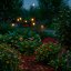 Solárna záhradná lampa LED 3000K TULIO púpava guľôčky 70 cm IP44 LUMILED