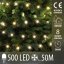 Svetelná reťaz DOT vonkajšia 50 m, 500 LED, teplá biela, 8 programov