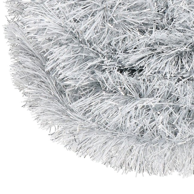 Vianočná girlanda - biela - 6 m - priemer 10 cm