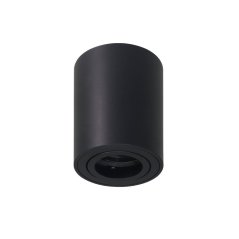 Nadomietkové halogénové bodové svietidlo tuba pohyblivé LUNDO GU10 LUMILED okrúhle čierne 80mm