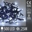 Svetelná reťaz vonkajšia 25 m, 500 LED, studená biela, svetelné programy