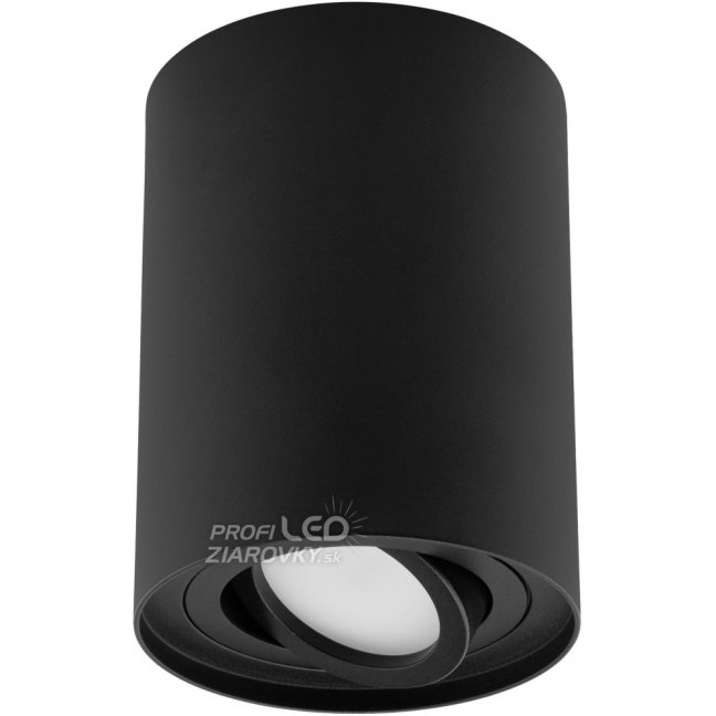 HALOGEN Spot Tube Movable GU10 Round Black 125mm AMAT-XL LUMILED pre povrchovú montáž