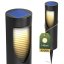 LED solárna záhradná lampa 34cm BURGO 4000K IP44 LUMILED