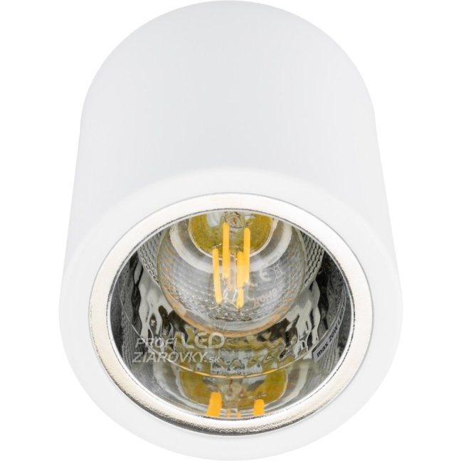 Podhľadové hliníkové svietidlo Jupiter 10 Goldlux - E27 - ohrúhle - biele
