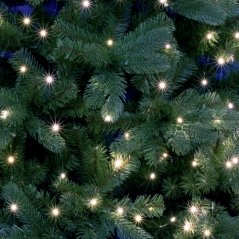 Svetelná reťaz zväzok vonkajšia 2,4 m, 250 LED, studená biela