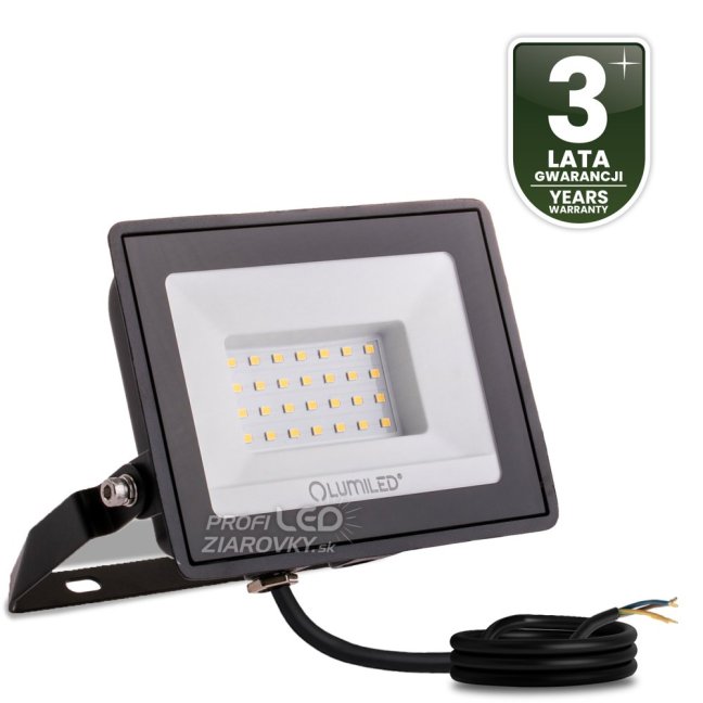 LED reflektor ZUNA2 30W 2700lm 6500K IP65 Black LUMILED