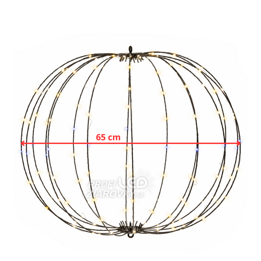 Vianočná dekorácia do záhrady - 160 LED, IP44 teplá biela + biele blikanie