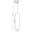 Závesné závesné svietidlo Rail 29cm Reflektor GU10 LED SOPLO Black LUMILED