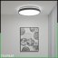 LED stropný plafón 36W 4000K CELIS Round IP44 Black Ring ALS LUMILED
