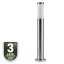 Vonkajšia záhradná lampa E27 INOX PIPE 65cm Lilium Lumiled