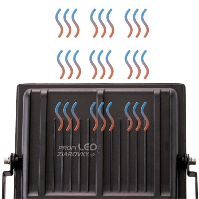 LED reflektor ZUNA2 100W 9000lm 6500K IP65 Black LUMILED