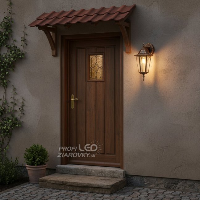 Vonkajšie fasádne nástenné svietidlo E27 LATARNIA DOWN DOWN Patina BELLIS LUMILED