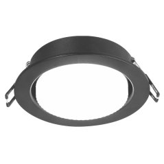 Zapustené bodové stropné svietidlo Round GX53 Black Videx