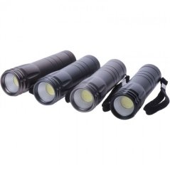 COB LED ručné kovové svietidlo P4705, 100 lm, 3× AAA