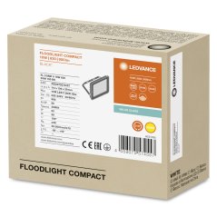 LED reflektor 10W 900lm 3000K IP65 čierny LEDVANCE COMPACT V