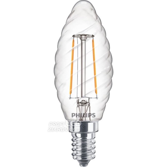 LED žiarovka E14 BW35 2W = 25W 250lm 2700K Warm Filament PHILIPS