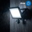 LED reflektor ZUNA2 100W 9000lm 6500K IP44 čierny so senzorom pohybu LUMILED