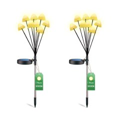 2x LED solárne záhradné svietidlo s pohonom 3000K IP65 CARI LUMILED