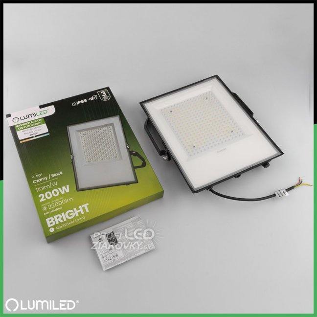 LED reflektor vonkajší BRIGHT vodotesný 200W 22000lm 4000K LUMILED