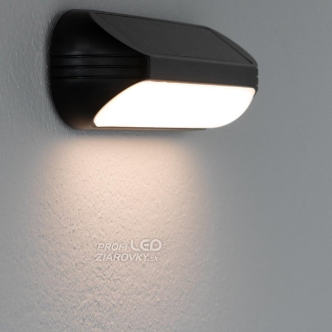 Solárna záhradná lampa LED nástenná lampa 3000K + RGB KEOS LUMILED