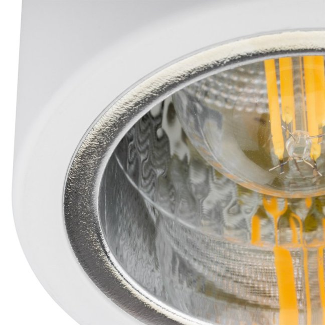 Podhľadové hliníkové svietidlo Jupiter 10 Goldlux - E27 - ohrúhle - biele