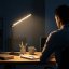 Lampa stolová LED dotyková s nabíjačkou indukčnou CCT Usb C URSA 6W 350lm čierna Lumiled