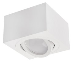 Podhľadové hranaté svietidlo biele amat-s 50mm