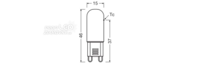 LED žiarovka G9 1,8W = 20W 200lm 2700K Teplá 320° LED PIN Osram