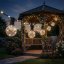 Záhradná solárna girlanda 20x LED dekoratívne žiarovky 10, 55m 3000K teplá + diaľkové ovládanie AURA LUMILED