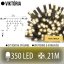 Viktória led svetelná záclona vonkajšia - 350led - 21m teplá biela
