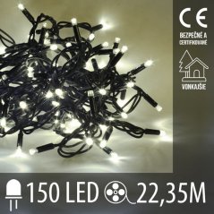 LED vianočná reťaz – tradičná, 22,35 m, vonkajšia aj vnútorná, vintage