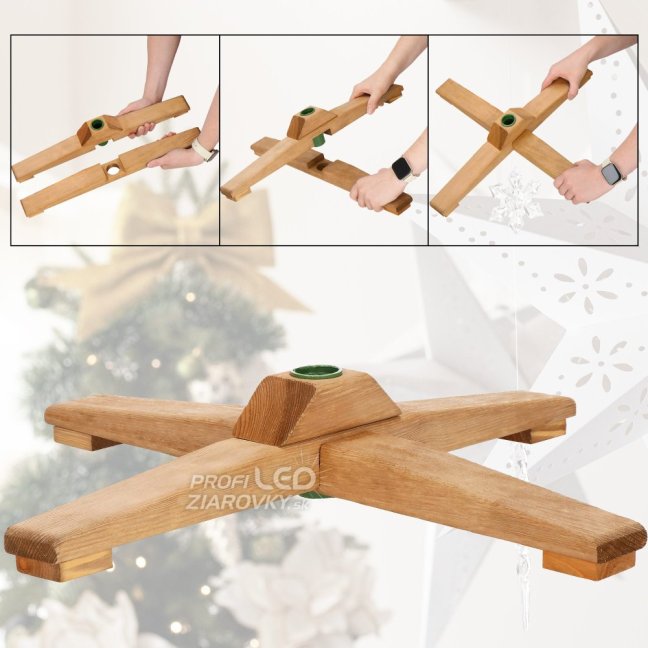 Umelý vianočný stromček Premium Royal Trees - 180cm - prírodný smrek s dreveným stojanom