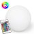 LED záhradná lampa na solárny pohon RGB GROUND ball 17cm + diaľkové ovládanie