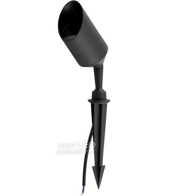 Záhradná vonkajšia lampa LED GU10 reflektor zapichovacia IP65 GARTI kábel LUMILED