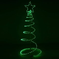 Led svetelný vianočný stromček vonkajší - 192 led - zelený