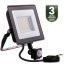 LED reflektor ZUNA2 50W 4500lm 4000K IP44 Black Senzor pohybu LUMILED