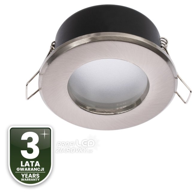 HALOGEN svietidlo na zapustenie do kúpeľne hermetické AQUS GU10 LUMILED Satin IP44 FIXED