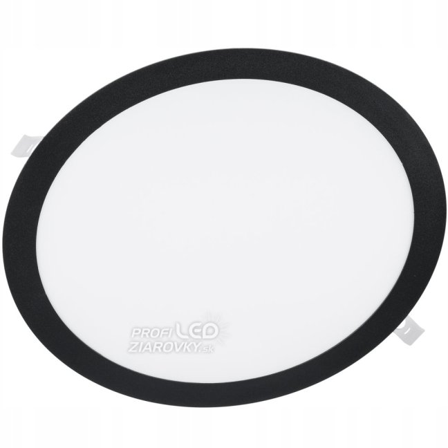 Plafond LED panel 24W 4000K 1920lm 29cm Round Flush Mount Black ECOLIGHT