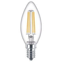 LED žiarovka E14 B35 6,5W = 60W 806lm 2700K teplé vlákno PHILIPS