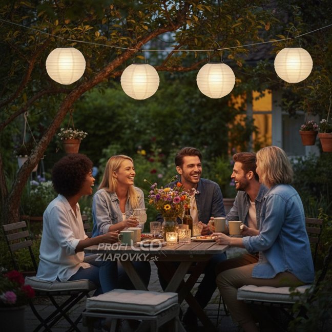 LED solárna záhradná lampa FELISI Origami Lantern 20cm LUMILED