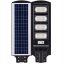 LED solárne pouličné svietidlo 1500W - 6500K - s držiakom a diaľkovým ovládaním - čierne