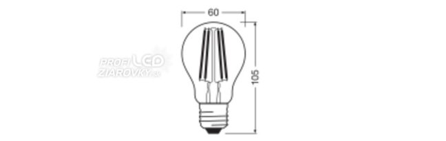 LED žiarovka E27 A60 10W = 100W 1521lm 4000K Neutrálne 360° vlákno OSRAM