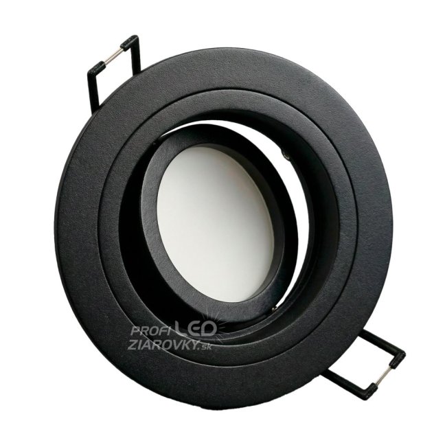 Svietidlo HALOGEN GU10 MR16 Round Black CASSIO LUMILED na zapustenú montáž