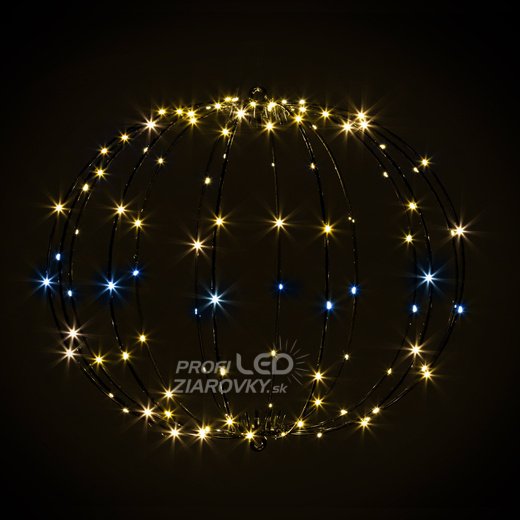 Vianočná dekorácia do záhrady - 160 LED, IP44 teplá biela + biele blikanie
