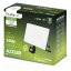 LED reflektor AZZLER 50W 6000lm 4000K IP44 Halogénová vonkajšia lampa so senzorom pohybu čierna LUMILED